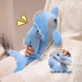 thumbnail image 4 of Simulation Dolphins Plush Toy, Lifelike Stuffed Animal Doll, Lint Cuddly Companion, Sleep Pillow Decor, Kids Stuffed Toy, Ocean Animal Gift, Dolphin Plushie, 4 of 6