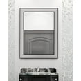 thumbnail image 4 of Hitchcock Butterfield Indoor Bathroom / Washroom / Dressing Home Decorative Mirror 33.75" x 33.75" Square Xavier Modern Silver and Black, 4 of 4