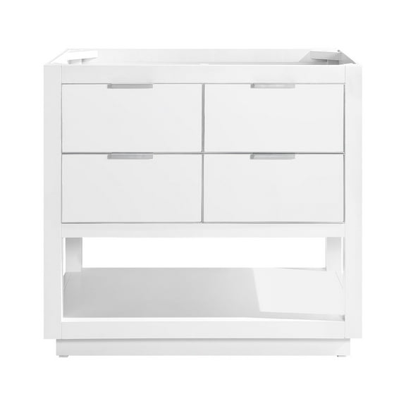 Avanity ALLIE-V36-WTS Allie 36" Single Free Standing Wood Vanity Cabinet Only - White