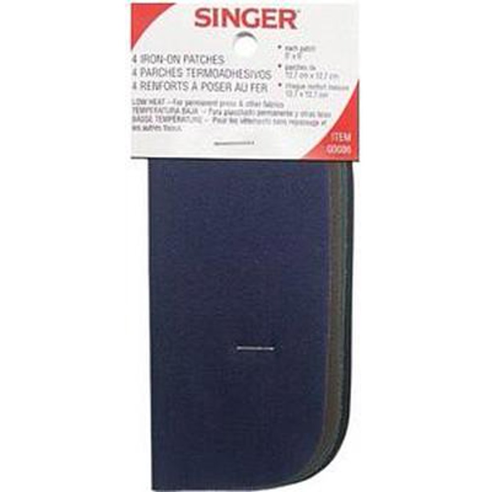 IronOn Patches 5"X5" 4/PkgDark Assortment