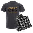 thumbnail image 6 of CafePress - Proud Cousin Of A Soldier Black And Gold - Men's Loose Fit, Cotton - 2 Piece Pajama Set, 6 of 7