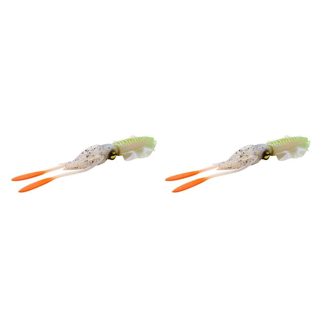 Toystoory Cebo de pulpo falso, herramientas de pesca biónicas, cebo de cabeza de serpiente de agua con mecanismo deslizante, superficie de Verde 2piezas Toystoory CBP264107