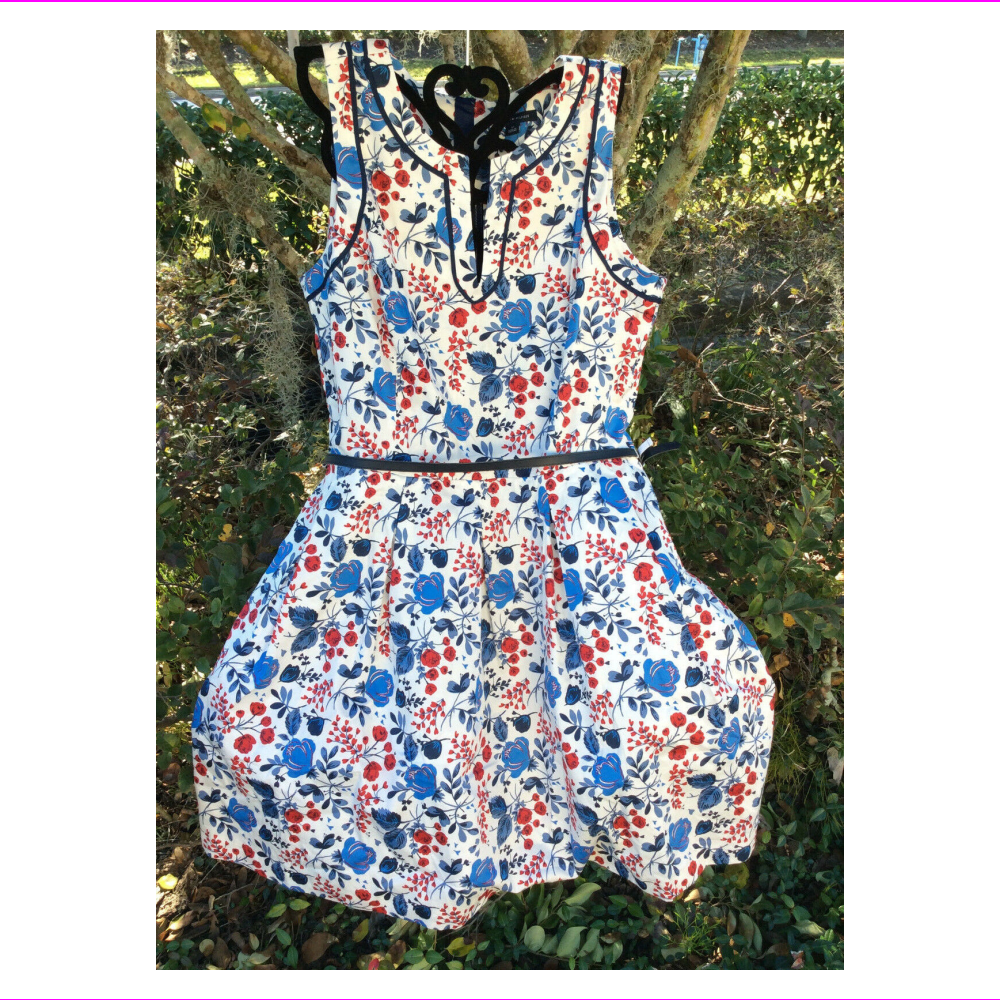 $130 Tommy Hilfiger Women.s Floral  Cotton A Line Dress Size 2 