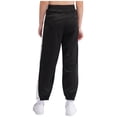 thumbnail image 5 of Xnihocha Kids Boys Pants Trousers Contrasting Stripe Side Split Press Button Harem Pants Basketball Pants Black 150/XXS, 5 of 7