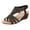Black, variant on Mostsola Womens Wedge Sandals Open Toe Elastic Ankle Strap Summer Comfort Dressy Bohemian Sandals