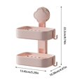 thumbnail image 3 of Plastic Suction Cup Soap Box Punch-free Wall-mounted Household Washbasin Soap Soap Box Wall-mounted Soap Box, 3 of 3