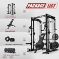 thumbnail image 3 of RitFit M1 Pro Smith Machine with Cable Crossover System, Multi-Function Squat Rack Power Cage for Home Gym, Power Rack and Packages Black（bp170 Package, 3 of 9