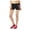 Black - 001, variant on Aeropostale Womens Zig Zag Volleyball Athletic Workout Shorts, Black, Juniors, X-Small