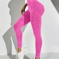 thumbnail image 6 of VBVC Women's High Waist Seamless Leggings,Tummy Control Stretch Yoga Pants For Women,Ladies Butt Lifting Workout Trousers,Hot Pink,S-L, 6 of 8
