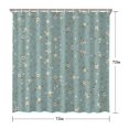 thumbnail image 5 of Waterproof Beautiful Colorful Floral Shower Curtain 72x72 Inch Boho Style Polyester Unique Shower Curtain for Bathroom Hotel Home Decor with 12 Plastic Hooks, 5 of 5