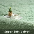 thumbnail image 6 of Homore Cute Fluffy Velvet Carpet Soft Washable Area Rugs for Bedroom/ Living Room Decoration,9'x12',Mustard Green, 6 of 7