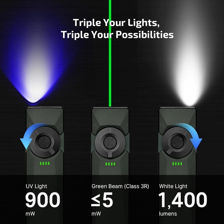 Olight, Flashlight, 1400 Lumens, Rechargeable, Compact - Walmart.com