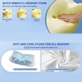 thumbnail image 6 of Cervical Neck Pillows with Memory Foam,Side Sleeper Pillow Ergonomic Neck Support Pillow for Side, Back, and Stomach Sleepers with Pillowcase, 6 of 9
