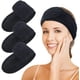 thumbnail image 1 of Banda para el cabello de microfibra para mujer lavable para maquillaje Spa ajustable reutilizable con cinta mágica JM, 1 of 3