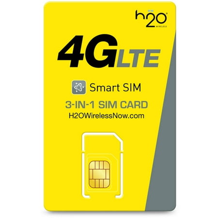 h2o Smart SIM Starter Kit 3-in-1 GSM SIM Card