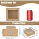 thumbnail image 2 of Paquetes de 16 cajas de regalo cuadradas de PVC transparente con ventana de 5,5 x 5,5 x 2 pulgadas, cajas de regalo de papel kraft marrón, 2 of 9