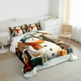 thumbnail image 3 of Castle Fairy Kawaii Christmas Snowman Bedding Comforter Set 2pcs for Preppy Child Kids,Xmas Festival Twin Comforter Sets Microfiber,Happy New Year Breathable Bedding Set,Lightweight Room Decor, 3 of 8