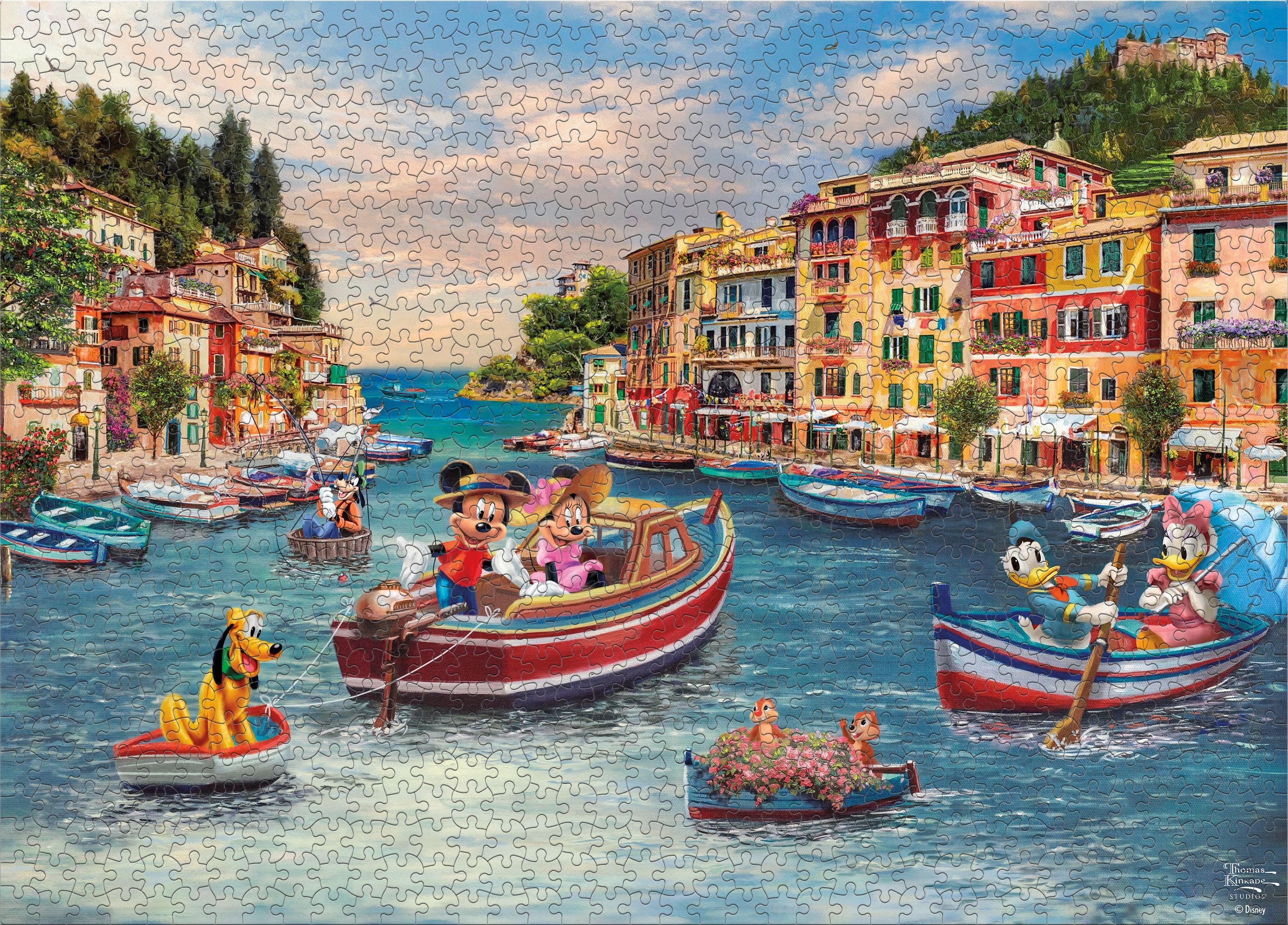 Ceaco Mickey and Minnie in Italy 1000 Piece Interlocking Jigsaw Puzzle