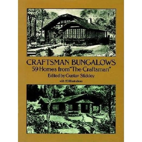 Dover Architecture: Craftsman Bungalows : 59 Homes from "The Craftsman" (Paperback)
