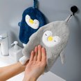 thumbnail image 2 of 2 pcs Baby Hand Towel Cartoon Animal Rabbit Plush Kitchen Soft Hanging Bath Wipe Towel, 2 of 5