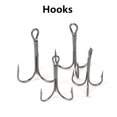 thumbnail image 4 of BE-TOOL 100Pcs Carbon Steel Treble Fishing Hooks, Fishing Hooks Set with Box, Size 2#, 4#, 6#, 8#, 10#, 12# Silver, 4 of 6
