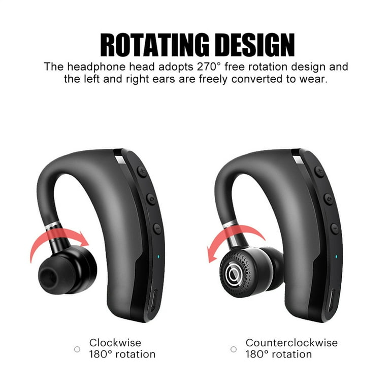 V9 Bluetooth Headset Wireless Hands free Noise Control Stereo Music Earphone with Microphone Walmart