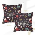 thumbnail image 3 of Bingfone Decorative Pillow Covers 20"X20" Merry Christmas Couch Pillow Cases Modern Farmhouse Covers For Couch Sofa Bed, 3 of 9
