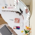 thumbnail image 3 of SOMLINE Makeup Vanity Table Set with Large Lighted Mirror & Charging Station, 1 Large Drawer & 2-Drawer Chest & 2 Cabinet,Dressing table with Stool for Christmas gifts, White, 3 of 8