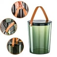thumbnail image 4 of Papelera, cesto de basura, bolsas de basura, cestos de basura de plástico transparente, cesto de basura pequeño con tapa abatible para baño, dormitorio, cocina, residencia universitaria, oficina - Pap, 4 of 9