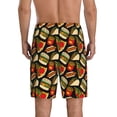 thumbnail image 2 of Mens Pajama Pants - Cute Food French Fries Burger Sleep Shorts Mens Pajama Shorts, Comfy Pj Pants for Mens Lounge Shorts, 2 of 5