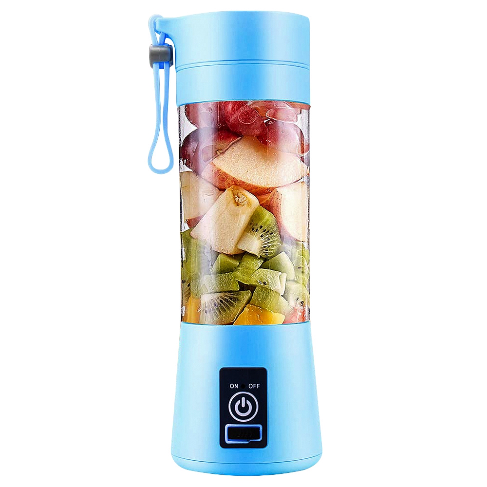Mini Blender USB Rechargeable Batteries Juicer Cup Portable Bottle With 2 Blades