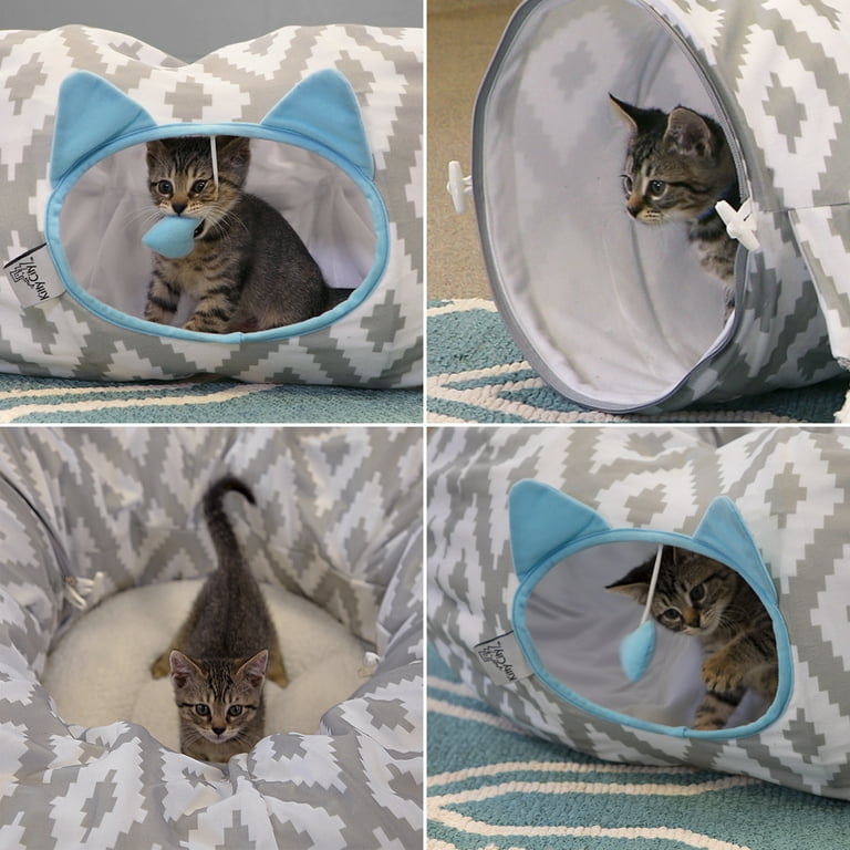 Kitty City Large Cat Tunnel Bed Cat Bed Pop Up Bed