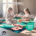 thumbnail image 4 of ODIKA 6'x9' Machine Washable Non-Slip Area Rug, Summer Flamingo Coir Tropical Beach Vibe Doormat High Traffic Rug, Pink, 99171, 4 of 7