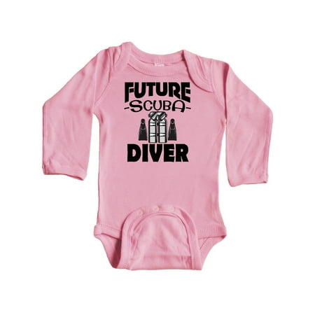 

Inktastic Future Scuba Diver Gift Baby Boy or Baby Girl Long Sleeve Bodysuit
