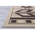 thumbnail image 3 of Handcraft Rugs Indoor/Outdoor area Rug with Traditional Southwestern Design Beige and Chocolate Color. (7 ft. by 10 ft.), 3 of 4