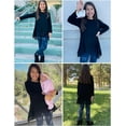 thumbnail image 5 of Oudiya Casual Girls Tunic Tops Loose Long Sleeve Blouse Soft Swing Pullover T-Shirt, 5 of 6