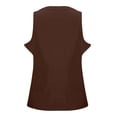 thumbnail image 5 of tank tops for women Summer Ribbed Racerback Thick Strap Sleeveless Basic Casual Daily Top, 5 of 5