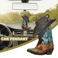 thumbnail image 4 of UOYOTT 1X Car Hanging Ornament Boots And Hat Cowboy 2024 US K3E1, 4 of 9