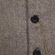 thumbnail image 4 of Chaleco de traje a cuadros para hombre: mezcla de algodón, corte ajustado, botonadura sencilla de 5 botones, para negocios, bodas y actividades al aire libre., 4 of 5