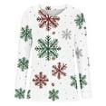 thumbnail image 5 of Christmas Sweaters for Women Holiday Graphic Button Down Open Front Comfy Cardigan Loose Fitted Long Sleeve Crewneck Knitted Merry Sweatshirts, 5 of 6