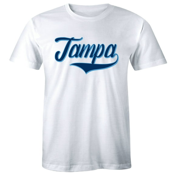 Tampa Florida Retro Cuba Baseball Font Men's City Town State Pride T-Shirt