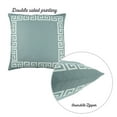 thumbnail image 3 of Decorative Single Throw Pillow Cover Greek Key 18" x 18" Gray & White Square for Couch, Bedding, 3 of 4