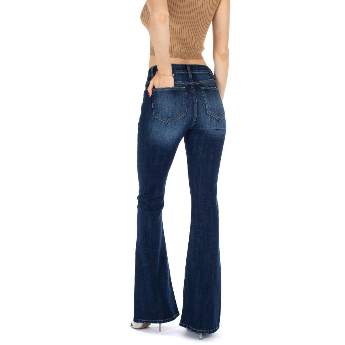 Kancan USA Women's Mid-Rise Boot Cut 