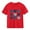 Red, variant on Piuwrlz Girl Graphic Shirts Tops Girls Short T-Shirts Sleeve Pullover White Size 9 Years