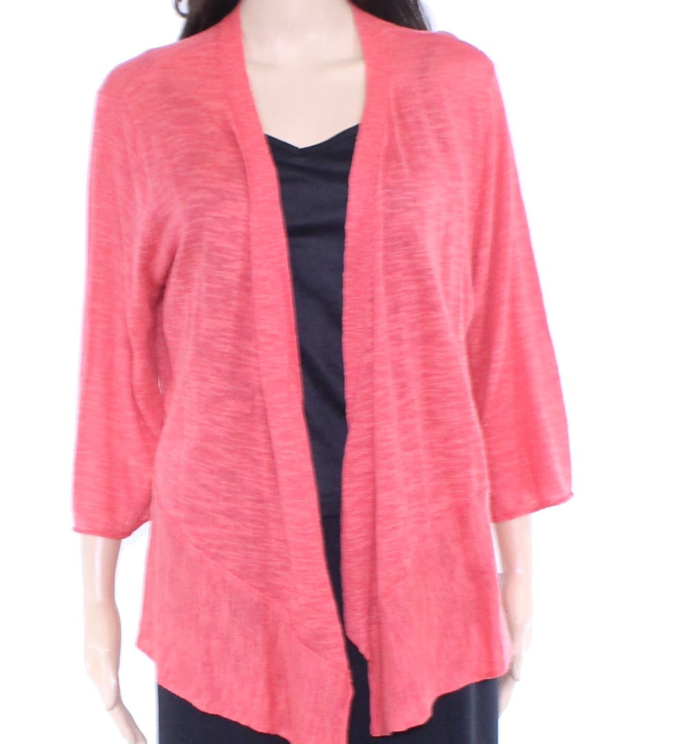 Alfani - Womens Sweater Large Cardigan 3/4 Sleeve Open Front L - Walmart.com - Walmart.com