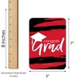 thumbnail image 5 of Big Dot of Happiness Red Grad - Best is Yet to Come - Bingo Cards and Markers - Red Graduation Party Shaped Bingo Game - Set of 18, 5 of 5