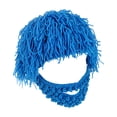 thumbnail image 3 of Gorro de punto, informal, elegante, resistente al viento, hecho a mano, pasamontañas, gorros de punto con barba para 49cm a 51cm, 3 of 9