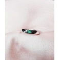 thumbnail image 4 of Natural Emerald Gemstone Ring, Round Cut Ring, 925 Sterling Silver Ring Wedding Gift For chritmas, 4 of 5
