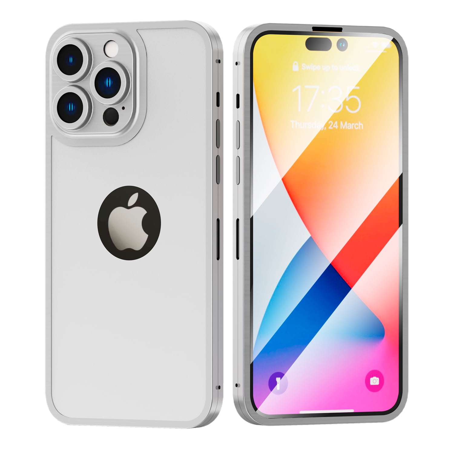 For Apple iPhone 13 Pro Max Hybrid Zinc Alloy Thin with