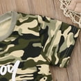 thumbnail image 5 of Inevnen Newborn Baby Boy/Girl Boss Short Sleeve Camo Romper Jumpsuit Outfits, 5 of 9